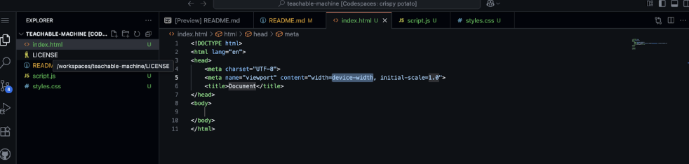 Screenshot of a plain webpage with the h1 title 'Hack Club Sticker Classifier'.